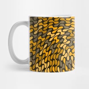 Twisted Metaballs Pattern (Gold) Mug